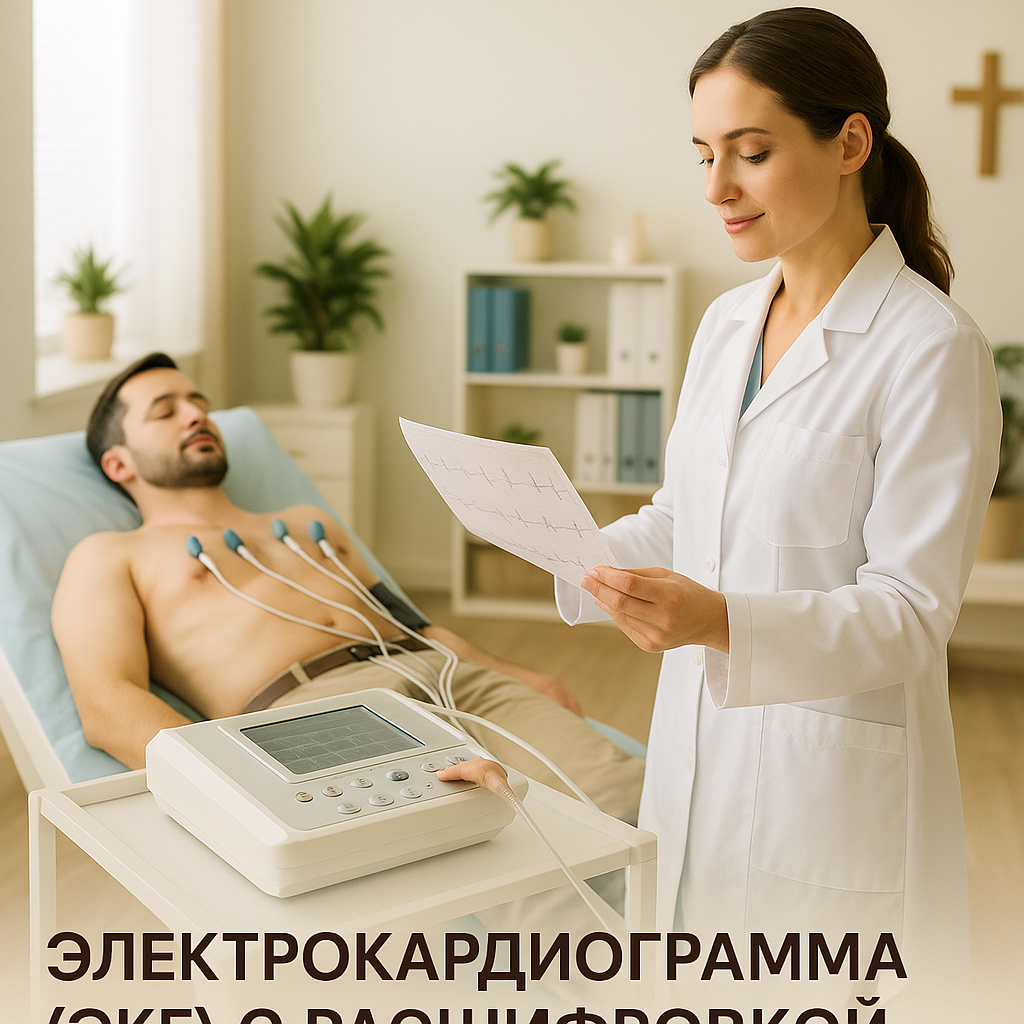 Электрокардиограмма (ЭКГ) с расшифровкой